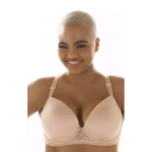 Paramour by Felina SUGAR BABY Carolina Lace T-Back Open-Back Bra 42 DDD NWT